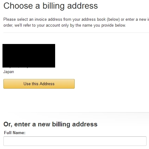 billing address