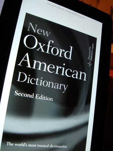 Kindle Fireに標準搭載のオックスフォード英々辞典